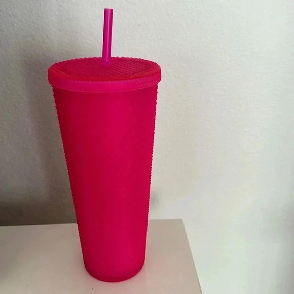 NEW Starbucks Matte Pink Studded Tumber Fall 2021 - 24 fluid Oz SKU #0111255840 - Picture 4 of 7